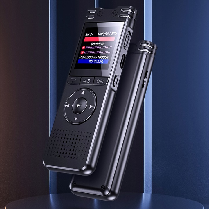 Reportofon profesional NewEvo 32 GB cu activare vocală și reducere zgomot [4]
