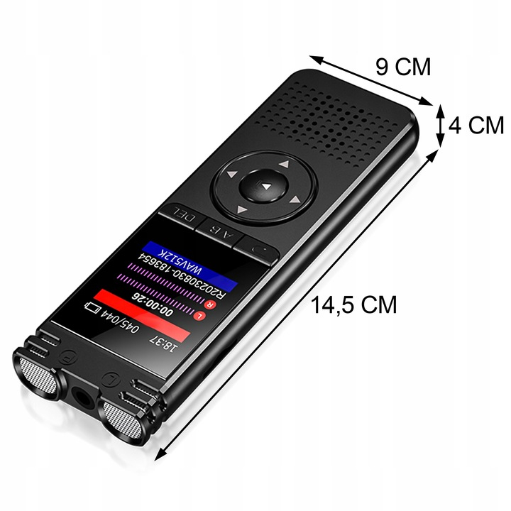 Reportofon profesional NewEvo 32 GB cu activare vocală și reducere zgomot [5]