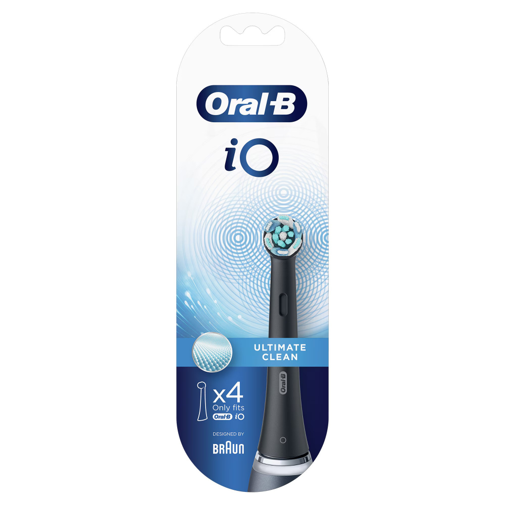 Rezerve periuta de dinti electrica Oral-B iO Ultimate Clean, compatibile doar cu seria iO, 4 buc, Negru [3]