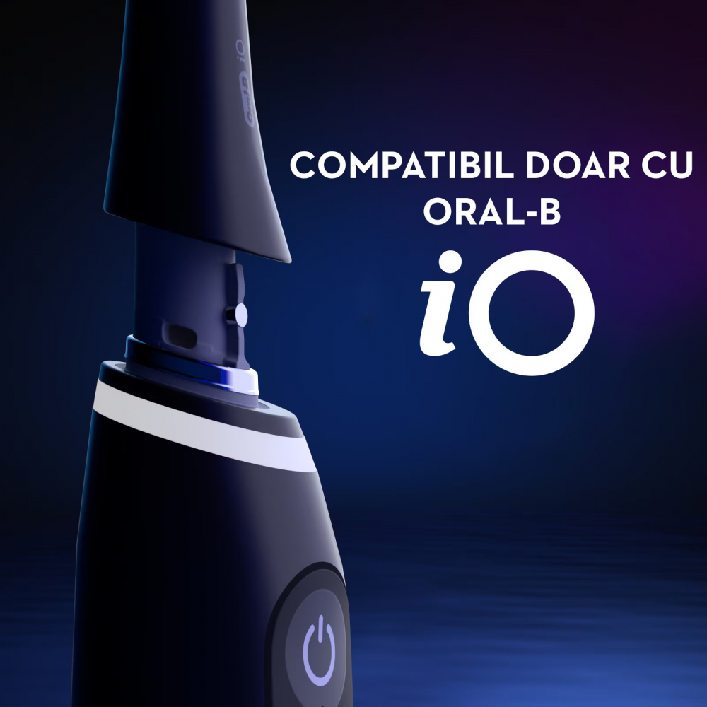 Rezerve periuta de dinti electrica Oral-B iO Ultimate Clean, compatibile doar cu seria iO, Negru, 2buc [9]