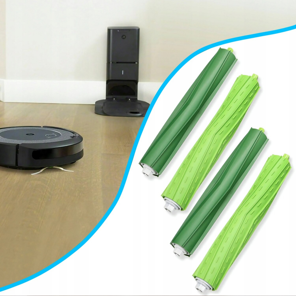 Set 13 accesorii compatibile cu iRobot Roomba E4, E5(E5152, E5154, E5158 etc.), E6198, E7, I3, I3+, I4, I4+, I5, I5+, I6, I7(i7150), I7+(i7550), I7 Plus, I8, J7, 2 perii tambur, 4 perii laterale, 4 fi [4]