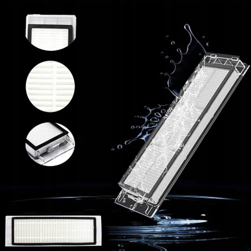 Set 15 accesorii compatibile cu Xiaomi Roborock S5, S5 Max, S6, S6 Max, S6 MaxV, S6 Pure, S50, S55, S60, S65, E4, E25, E35, 1 perie tambur, 4 perii laterale cu surub, 4 filtre Hepa, 4 mop de microfibr [7]