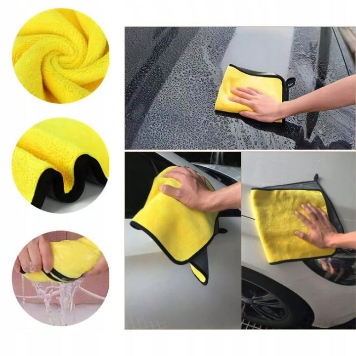 Set 23 Piese Detailing Auto NewEvo, Curatare Auto Interior si Exterior, Geanta Transport si Depozitare Inclusa, Negru Galben [3]
