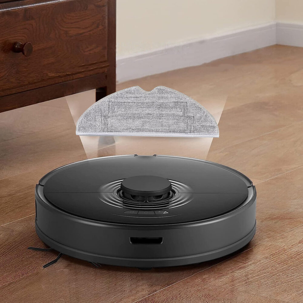 Set 4 x Lavete full mop NewEvo, compatibile cu Xiaomi RoboRock S8, S8 Plus, Gri [6]
