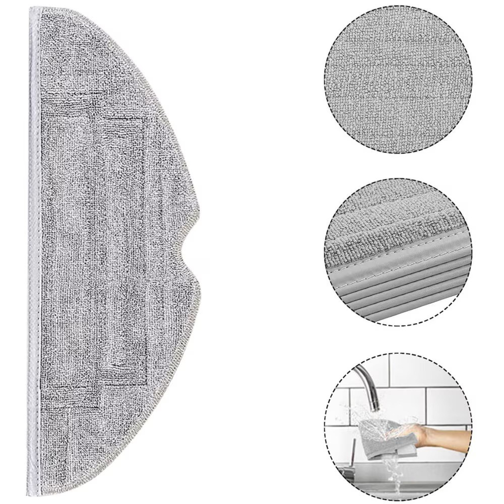 Set 4 x Lavete full mop NewEvo, compatibile cu Xiaomi RoboRock S8, S8 Plus, Gri [4]