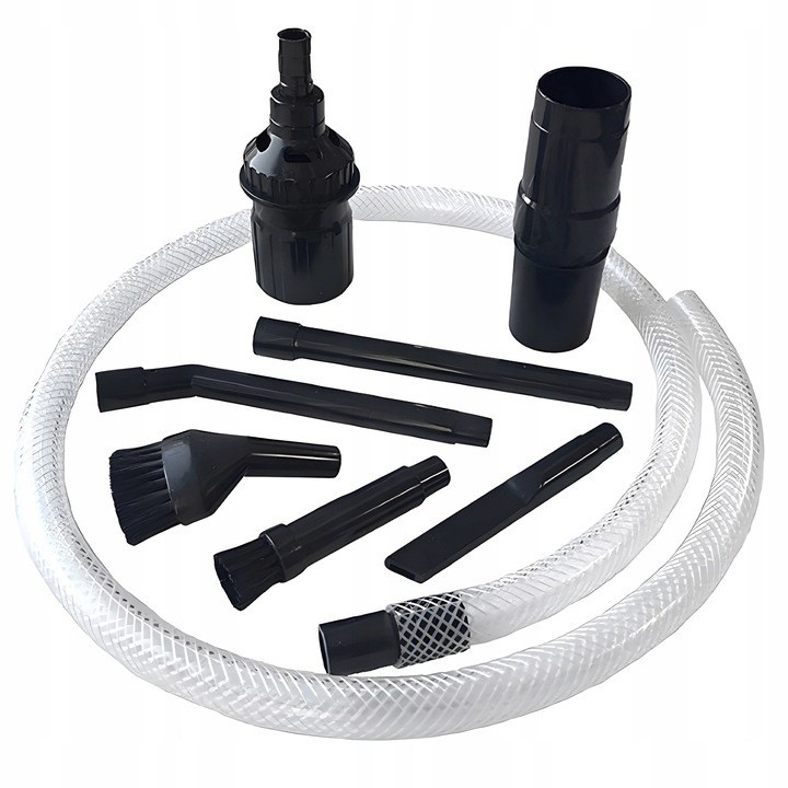 Set 8 Mini Accesorii NewEvo® pentru Aspiratoare cu Diametru 30mm, 32mm, 35mm, 38mm, Montare Universala, Adaptoare Incluse, Perfect pentru Spatii Mari si pentru Spatii Inguste, Negru [2]