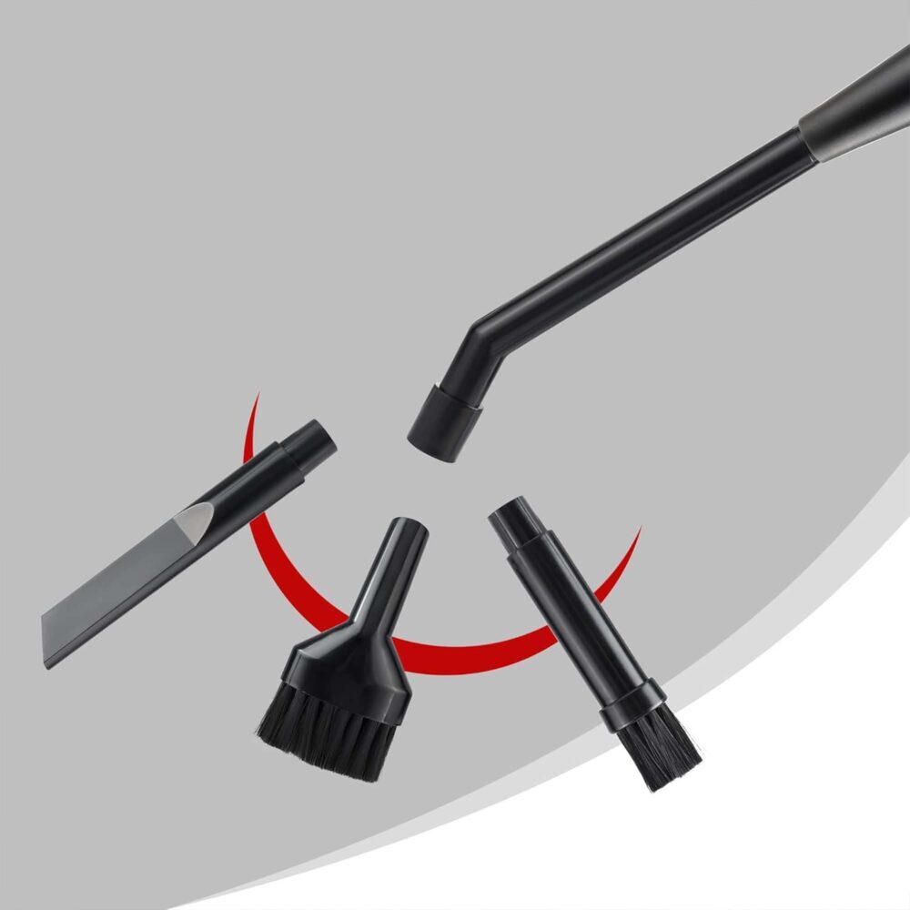 Set 8 Mini Accesorii NewEvo® pentru Aspiratoare cu Diametru 30mm, 32mm, 35mm, 38mm, Montare Universala, Adaptoare Incluse, Perfect pentru Spatii Mari si pentru Spatii Inguste, Negru [4]