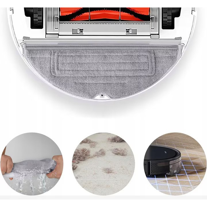 Set 8 x Lavete full mop NewEvo, compatibile cu Xiaomi RoboRock S7, S7 PLUS, S7 MAX, S7 MAXV, S70, S75, S7 Ultra, Gri [6]