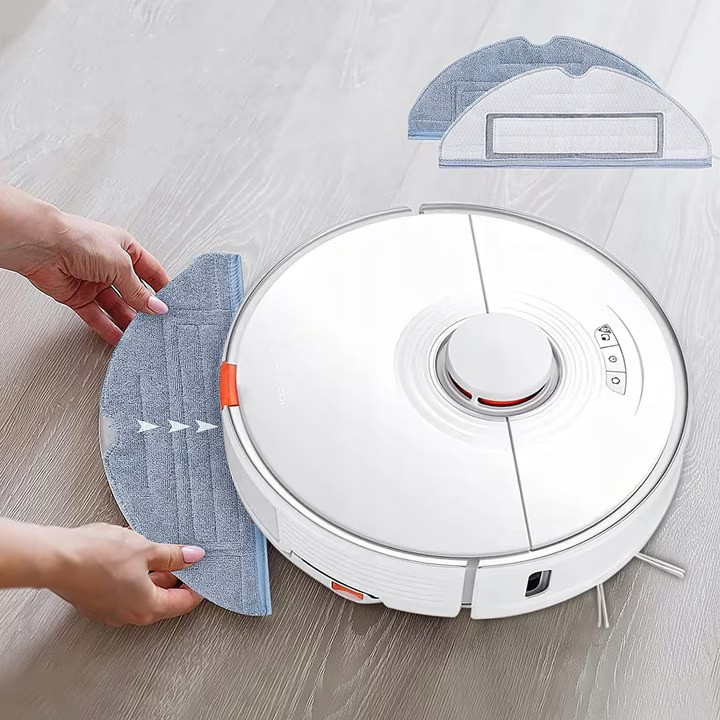 Set 9 Accesorii NewEvo compatibile cu Xiaomi RoboRock S7, S7 PLUS, S7 MAX, S7 MAXV, S70, S75, T7, T7 Plus, T7S 1 perie tambur, 2 perii laterale cu surub, 2 filtre Hepa, 2 mop din microfibra, 1 accesor [8]