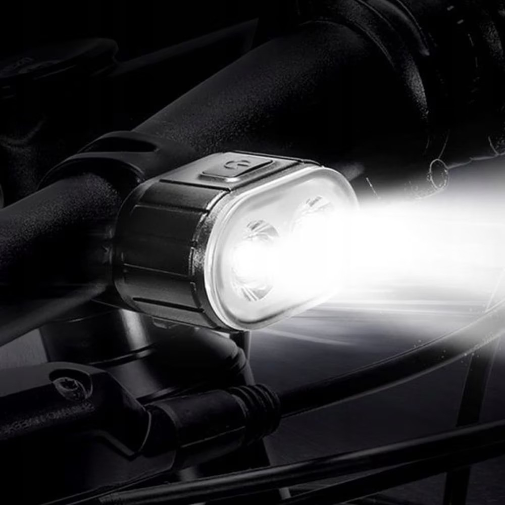 Set lumini bicicleta NewEvo, far bicicleta fata spate, USB reincarcabil cu acumulator, 4 moduri de iluminare, rezistent la apa IPX4, Alb Rosu [4]