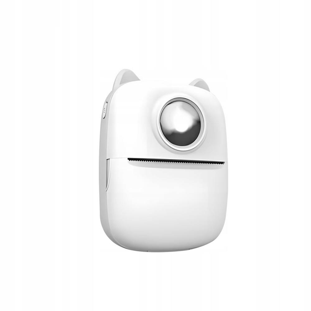 Set Mini imprimanta termica DexXer, 15 Role hartie termica alba, 6 Role hartie termica colorata, 5 Stilouri colorate pentru scris pe hartie termica, Bluetooth, compatibil iOS/Android, Imprimare App, 1 [5]