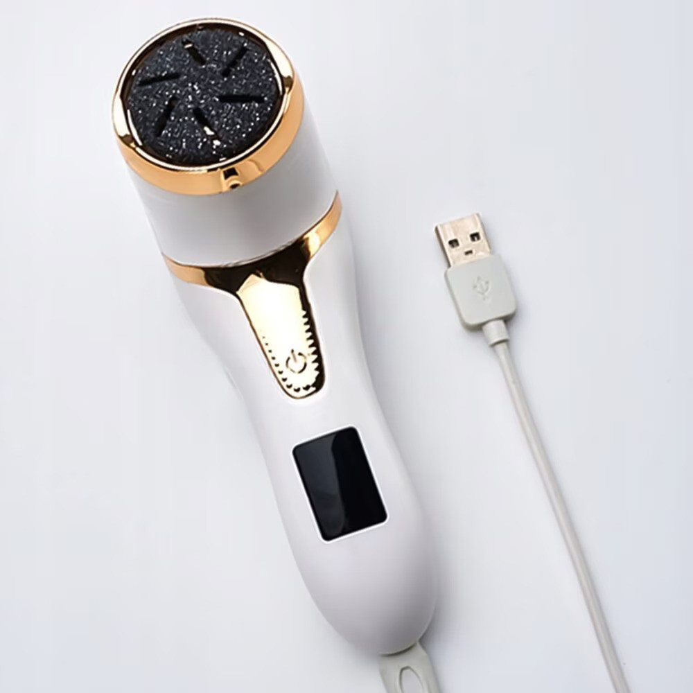 Set Pila electrica pentru talpi si calcaie, PROtone, cu Aspirare, IPX 6, Display Digital, Led, Acumulator 1200 mAh, Incarcare USB, Impermeabil, 3 role, 2200 rpm, Indepartare piele moarta, Indepartare [12]