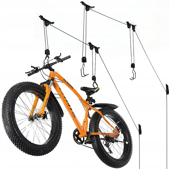 Suport suspendat Renew Force pentru depozitarea bicicletei, cu prindere in tavan, sarcina maxima suportata 20 Kg, Negru [6]