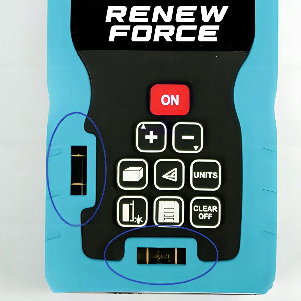 Telemetru cu laser 50 m, Renew Force, Ecran LCD, precizie +/- 1.5mm, protectie IP54(ploaie si praf), clasa laser II, calcul suprafata, calcularea volumelor, Negru [5]