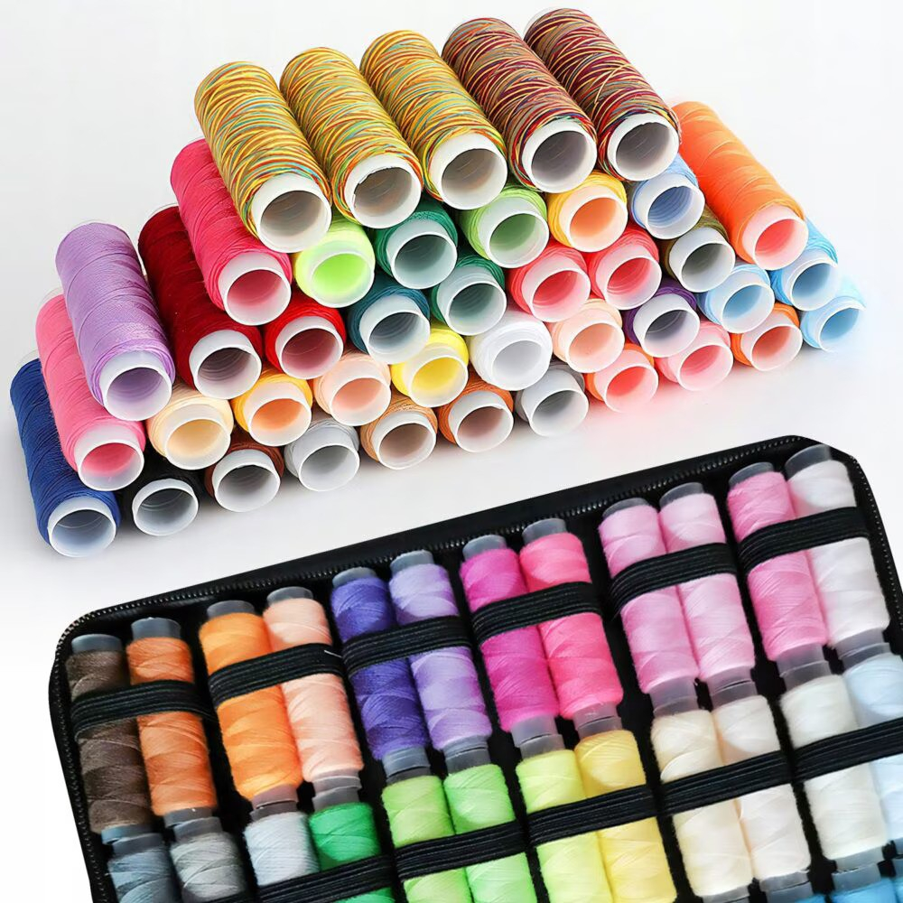 Trusa de Croitorie DexXer, Ace Cusut, Papiote Colorate, Foarfeca, Geanta transport si Accesorii, 226 Piese [5]