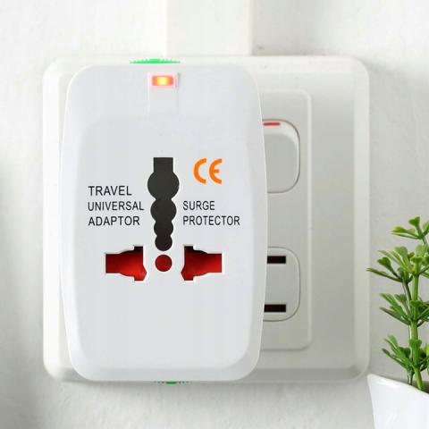 Adaptor incarcator universal de calatorie cu 2xUSB pentru EU, USA, UK, AUST, Alb [5]