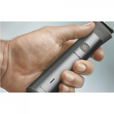 Aparat de tuns barba si parul 12 in 1 PHILIPS Multigroom All in One MG5940/15, tehnologie BeardSense, lame din otel cu auto-ascutire, 11 setari de lungime, rezistent la apa, husa, Negru / Argintiu [6]