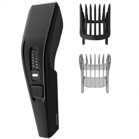 Aparat de tuns Philips HC3510/15, pieptene ajustabil, 0.5-23mm, 13 trepte, cu fir, Negru [0]