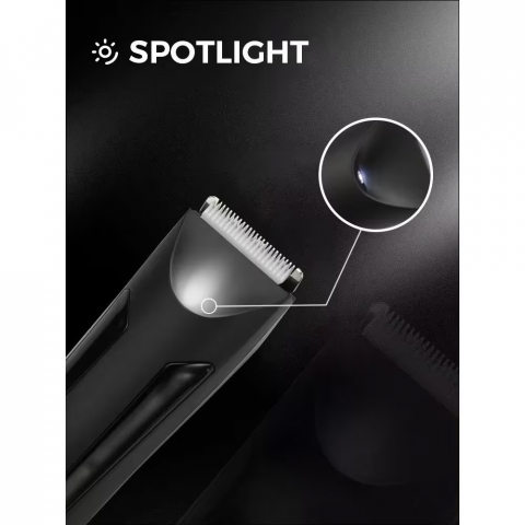 Aparat de Tuns si Ras NewEvo, Inghinal, Barba si Corp, Rezistent la Apa, cu Lumina Led, cu Stand de Incarcare, cu Afisaj LED, Portabil, Incarcare USB, Baterie Reincarcabila de 2000mAh, Autonomie 90min [3]