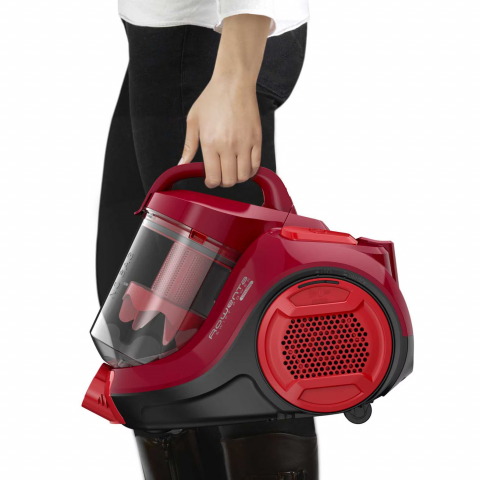 Aspirator fara sac Rowenta Swift Power Cyclonic RO2913EA, 750W, 3 niveluri de filtrare, acoperire 7.5m, motor Effitech, rosu [9]