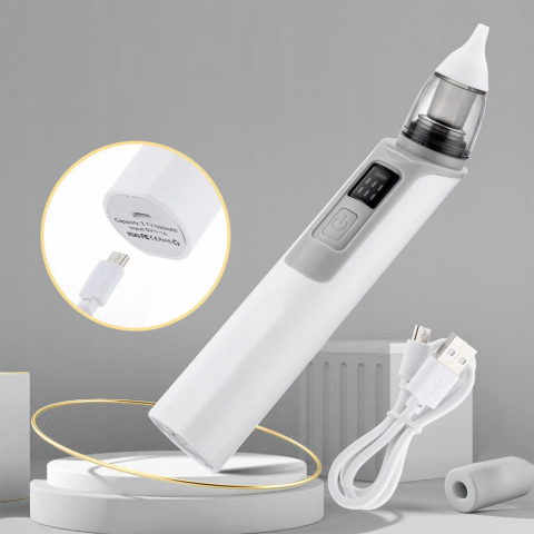 Aspirator nazal electric Cameleon pentru bebelusi si copii, silentios, 6 Trepte de Aspirare, Portabil, cu Incarcare USB, cu Baterie reincarcabila 500mAh, Putere de aspirare 65 kpa, 2 Capete de silicon [3]
