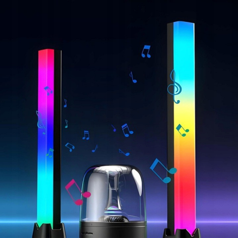 Banda de lumina inteligenta RGB LED, NewEvo®, Lumina ambientala, 16 milioane de culori, trei moduri de control, modul de sincronizare dinamica a muzicii, 213 moduri presetate, interfata USB (adaptorul [2]