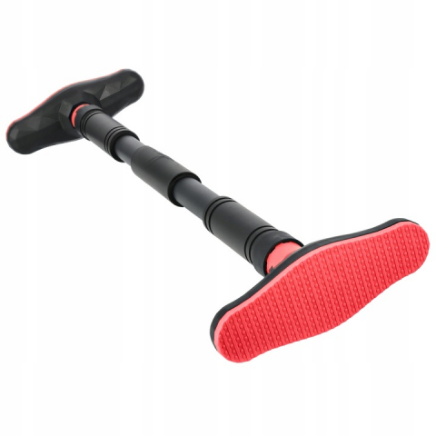 Bara de tractiune NewEvo, Montata pe perete, Greutate maxima 180 kg, Piese de capat antiderapante, capacitate mare de incarcare, exercitii pentru brate, piept si spate, Lungime reglabila 66-100 cm, Ro [2]