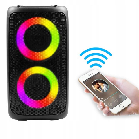 Boxa portabila NewEvo bluetooth, Putere 800/20 W, Intrare mini-jack 3.5 mm, Format audio MP 3, Autonomie 6 ore, Raza de actiune 10 m, Functie radio si GRP, Alimentare prin USB 5V, Dimensiuni 15 x 16 x [1]
