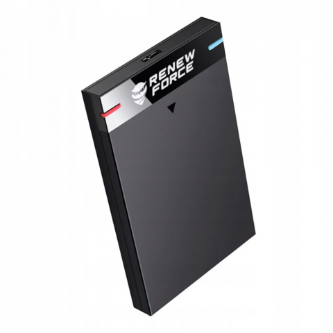Carcasa Rack pentru Hard-Disk Extern 2.5 inch, Renew Force, USB 3.2, SATA, Design Tool-free, Neagra [2]