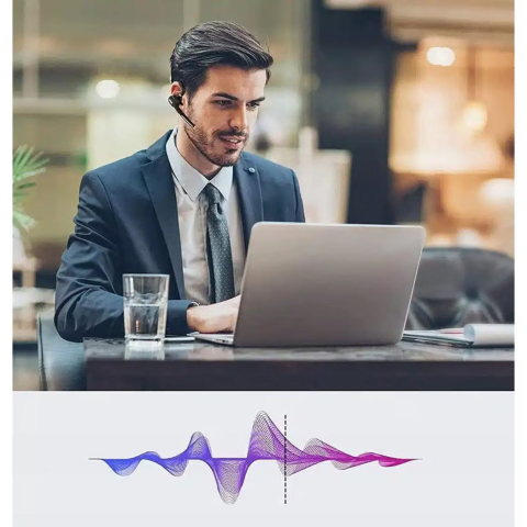 Casca Bluetooth Wireless, Renew Force Business, Tip Handsfree, Bluetooth 5.1, Design Ergonomic, autonomie 240h, timp de convorbire 12h, Microfon Dual, Negru [6]