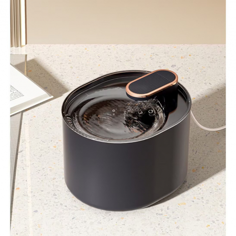 Dispenser apa NewEvo pentru caini si pisici de tip fantana, silentioasa, cu sistem de filtrare cu carbune activ si recirculare, hidratare neintrerupta a animalelor de companie, USB, 3L, Albastru [3]