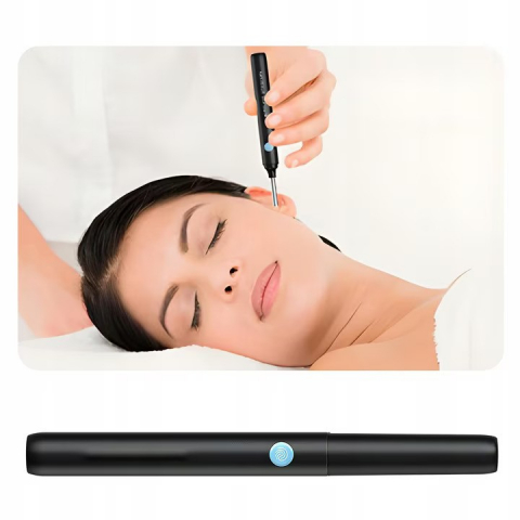 Dispozitiv curatare urechi, Otoscop, NewEvo®, Camera FullHD, 1080P, Kit 7 instrumente de indepartare a cerumenului, 6 lumini LED, Incarcare USB-C, Negru [5]