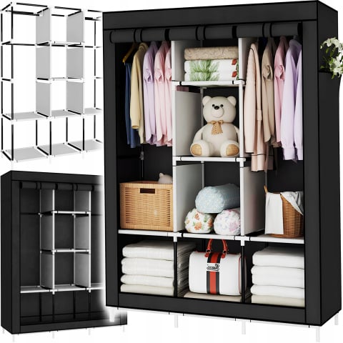 Reduceri - https://www.beststoreonline.ro/dulap-%C8%99ifonier-textil-newevo-125-165-42-cm-garderob%C4%83-pliabil%C4%83-cu-cadru-metalic-stabil-4-zone-pentru-umera%C8%99e-rafturi-textile-hus%C4%83-de-protec%C8%9Bie-negru.html