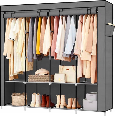Reduceri - https://www.beststoreonline.ro/dulap-%C8%99ifonier-textil-newevo-xxl-165-165-42-cm-garderob%C4%83-pliabil%C4%83-cu-cadru-metalic-ranforsat-2-bare-pentru-umera%C8%99e-multiple-rafturi-hus%C4%83-cu-fermoare-duble-material-respirabil-gri.html