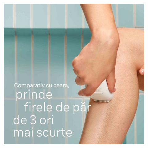 Epilator Braun Silk-épil 5 5-000 Wet & Dry, MicroGrip, Smart Light, 28 de pensete, 2 viteze, Alb - Braun [3]