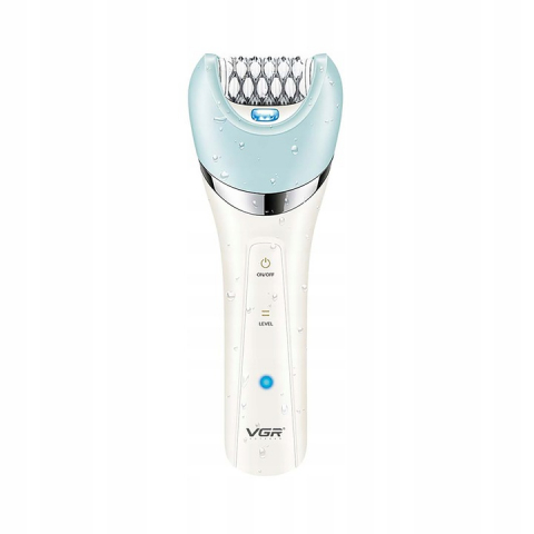 Epilator VGR V-703, 5 in 1, Pentru Picioare, corp, bikini, axile,  waterproof IPX 4, acumulator 1400mAh, Lumina LED, 2 Viteze, Alb [5]