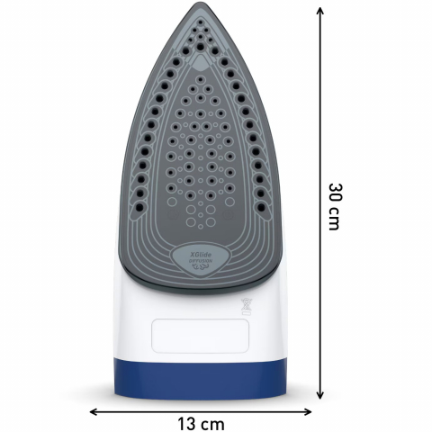 Fier de calcat Tefal Express Steam FV2838E0, 2400W, jet de abur 180 g/min, abur variabil 0-40 g/min, 270 ml, functie anticalcar, alb/albastru [6]