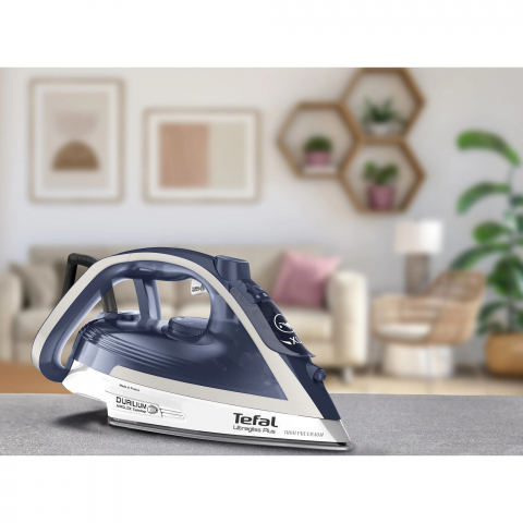 Fier de calcat Tefal Ultragliss Plus FV6812E0, 2800W, jet de abur 260 g/min, abur variabil 0-50 g/min, alb/albastru [3]