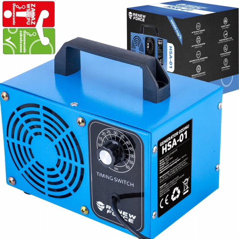 Generatoare Ozon - Generator Ozon NewEvo, 60 000 mg/h, timer 60min, 110W, Albastru