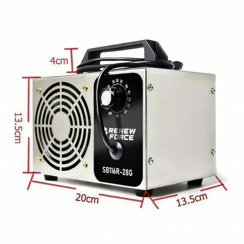 Generator Ozon Renew Force, 28 000 mg/h, timer 60min, 110W, Argintiu [1]