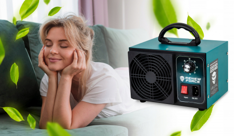 Generator Ozon Renew Force, 60 000 mg/h, timer 60min, 140W, Verde [1]