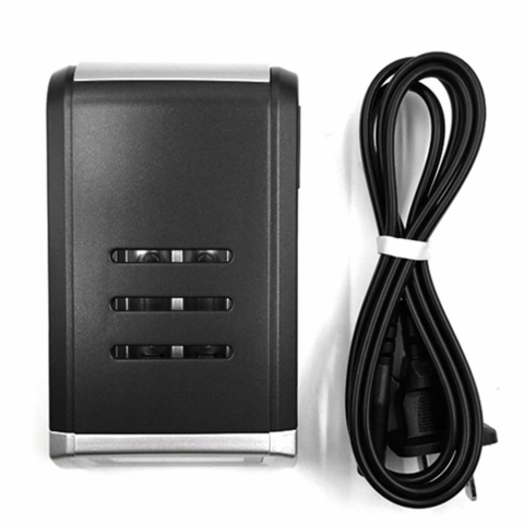 Incarcator inteligent pentru baterii AA/AAA/NiCd/NiMh, Cu 4 sloturi, Afisaj LCD, Mufa UE, Negru/Argintiu [3]