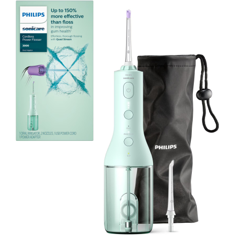 Reduceri - https://www.beststoreonline.ro/irigator-bucal-tip-dus-bucal-philips-sonicare-hx3826-24-cu-tehnologie-quadstream-portabil-2-moduri-de-curatare-3-niveluri-de-intensitate-include-2-x-capete-de-curatare-si-1-x-husa-trasport-verde-menta.html