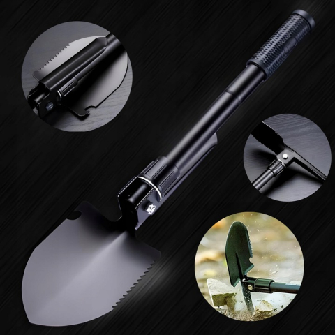 Kit complet de supravietuire multifunctional 92 in 1,Instrumente profesionale multifunctionale, vanatoare, drumetii, alpinism si aventuri in aer liber, Negru [4]