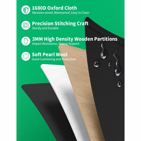 Organizator portbagaj auto, NewEvo, geanta multifunctionala, pliabil, 3 compartimente, impermeabil cu manere din aluminiu, banda reflectorizanta, 60 X 35 X 30 cm, 65L, Negru [3]