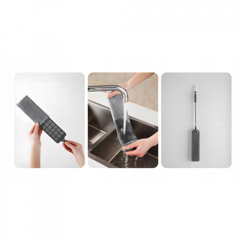 Pamatuf NewEvo, 3 Capete Interschimbabile, Telescopic, Maner Extensibil, Pentru Locuri Greu Accesibile, 83-280x16, Gri [8]