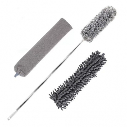 Pamatuf NewEvo, 3 Capete Interschimbabile, Telescopic, Maner Extensibil, Pentru Locuri Greu Accesibile, 83-280x16, Gri [1]