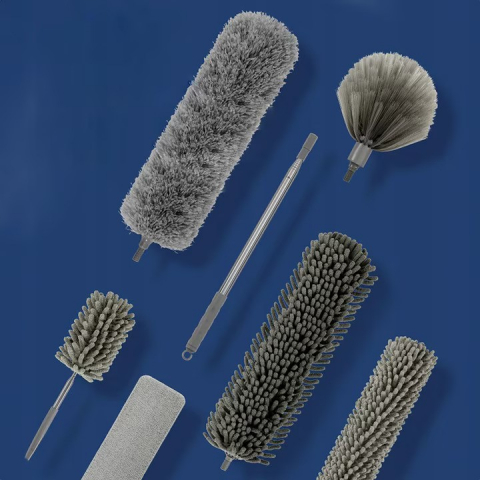 Pamatuf NewEvo, 5 Capete Interschimbabile, Telescopic, Maner Extensibil, Pentru Locuri Greu Accesibile, 83-285x16, Gri [4]
