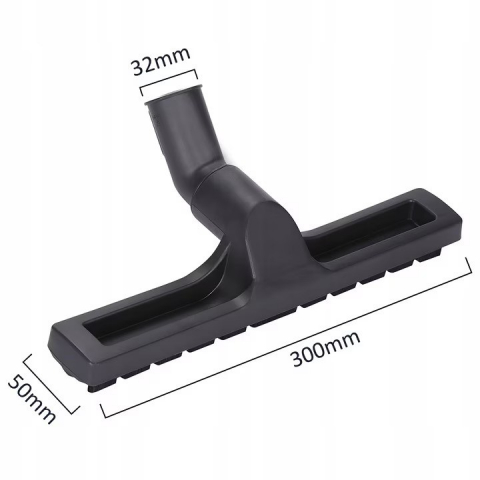 Perie de Aspirator Universala NewEvo®, Compatibila cu toate Aspiratoarele cu Diametru de 32 milimetri, Roti de Ghidare, Perii Sintetici, Cap Rotativ, Latimea Periei 30cm, Negru [1]