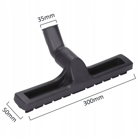 Perie de Aspirator Universala NewEvo®, Compatibila cu toate Aspiratoarele cu Diametru de 35 milimetri, Roti de Ghidare, Perii Sintetici, Cap Rotativ, Latimea Periei 30cm, Negru [1]